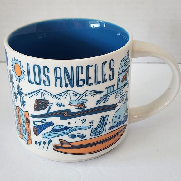 Starbucks Been There Series Los Angeles Ceramic Mug, 14 Oz Across The Globe Coll - Picture 1 of 9